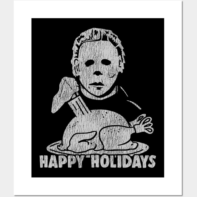 Michael Myers Turkey Vintage Wall Art by olegam